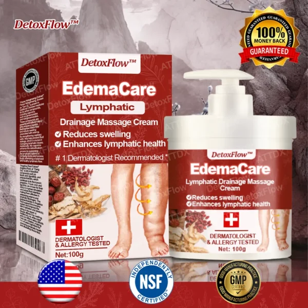 DetoxFlow™ EdemaCare Lymphatic Drainage Massage Cream