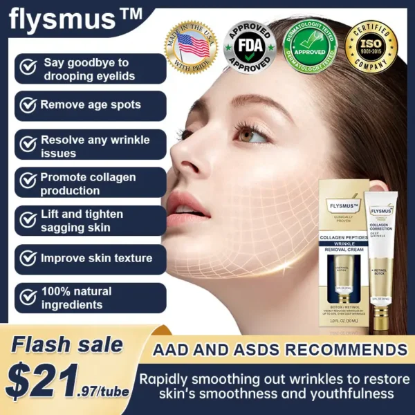 Flysmus™ Collagen Peptides Wrinkle Removal Cream