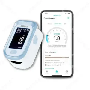 Hermsa™ Precision Noninvasive Bluetooth Blood Glucose and Ketone Testing Medical Device + Exclusive Gift