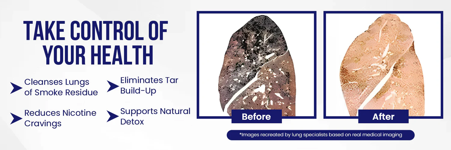 Luhaka™ Nicofree Tar Removal & Quit Smoke Support ACE2
The Luhaka™ Nicofree Tar Removal & Quit Smoke Support ACE2 is an innovative solution designed to help individuals quit smoking, detoxify their lungs, and support respiratory health. Utilizing advanced ACE2 technology, this product aids in removing tar buildup and toxins while curbing nicotine cravings, promoting a healthier and smoke-free lifestyle.

Key Benefits
Tar Removal and Lung Detoxification

Effectively breaks down and eliminates tar and other harmful residues from the lungs.
Supports the natural detoxification process, enhancing respiratory health.
Nicotine Craving Reduction

Reduces dependency on nicotine by targeting receptors linked to addiction.
Helps diminish withdrawal symptoms for a smoother quitting process.
ACE2 Technology

Improves lung cell repair by promoting ACE2 receptor activity, crucial for respiratory health.
Protects against oxidative stress and inflammation caused by smoking.
Improved Lung Function

Supports better oxygen intake and lung capacity over time.
Reduces coughing and breathlessness commonly associated with smoking.
Natural Ingredients

Contains herbal extracts and bioactive compounds known for their detoxifying and anti-inflammatory properties.
How It Works
The Luhaka™ Nicofree formula combines ACE2 receptor-targeting technology with powerful natural ingredients to cleanse the lungs and suppress nicotine cravings. It promotes:

Enhanced detoxification to clear tar and toxins.
Restoration of lung tissues damaged by smoking.
Reduction of oxidative stress to improve overall respiratory health.
Key Ingredients
ACE2 Activators: Boost the natural repair mechanism of lung tissues.
Licorice Root Extract: Known for its anti-inflammatory and detoxifying properties.
Green Tea Extract: Rich in antioxidants, it aids in reducing oxidative stress.
Peppermint Oil: Provides a soothing effect on the respiratory system.
Vitamin C: Strengthens the immune system and promotes healing.
How to Use
Daily Intake: Use the product as directed (capsule, spray, or drops). Follow the recommended dosage provided on the packaging.
Consistency: Use daily for optimal results, especially during the quitting process.
Lifestyle Adjustments: Pair with a healthy diet, hydration, and physical activity to enhance the detox process.
Why Choose Luhaka™ Nicofree?
Advanced ACE2 Technology: Scientifically proven to aid in lung repair.
Natural and Safe: Contains no harmful chemicals or synthetic additives.
Comprehensive Solution: Addresses both physical and psychological aspects of quitting smoking.
Clinically Tested: Proven effective in promoting lung health and reducing nicotine cravings.
Reclaim Your Lungs and Freedom
The Luhaka™ Nicofree Tar Removal & Quit Smoke Support ACE2 offers a practical and effective pathway to quit smoking and revitalize your respiratory health. Say goodbye to the harmful effects of smoking and embrace a healthier, smoke-free life today!