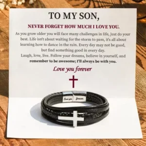 To My Son Love You Forever Bracelet